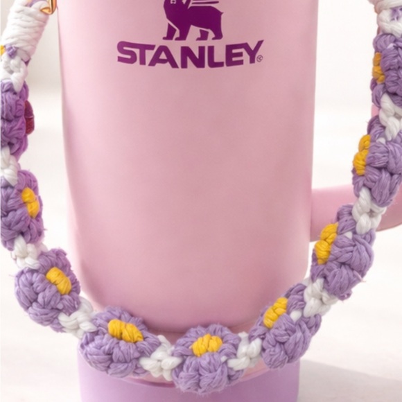 Light pink Stanley with purple accessories! Perfect for friends or teacher gifts - Picture 3 of 3